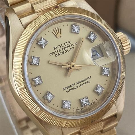 rolex donna oro e brillanti|rolex official site.